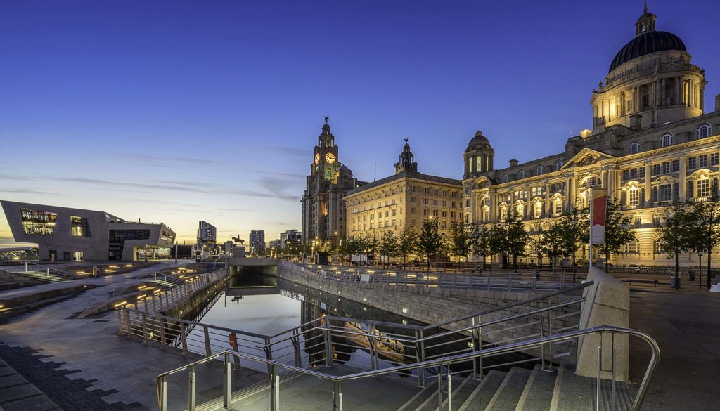 The Three Graces on Liverpools waterfront
